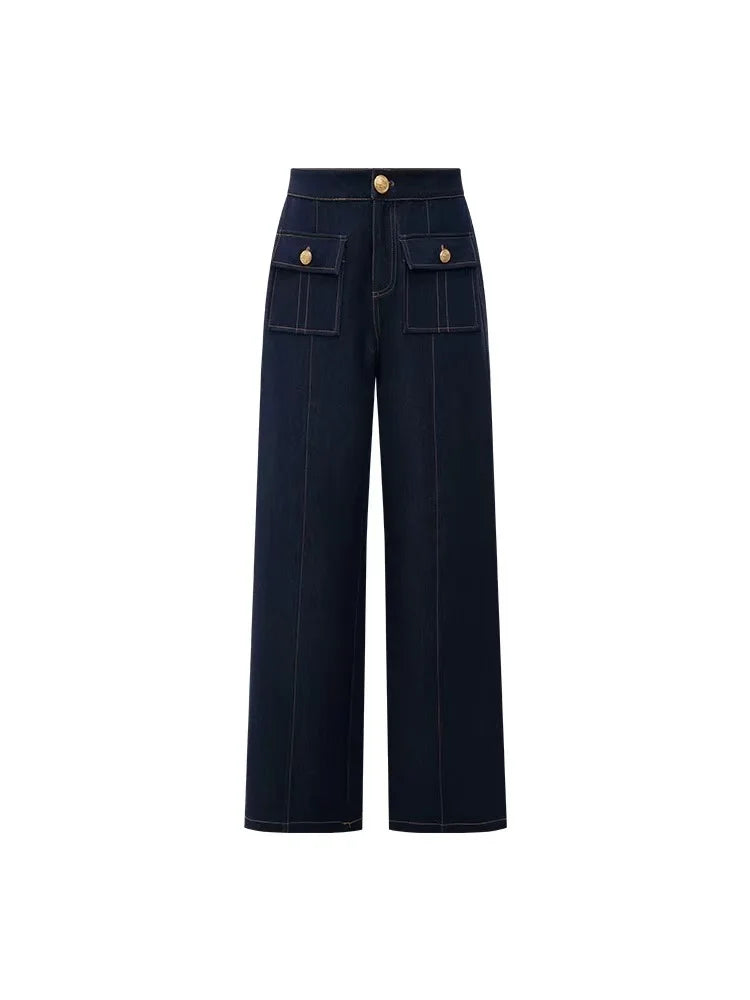 Denim suit spring and summer tops for women 2026 new style simple and elegant high-end denim fashionable style vest