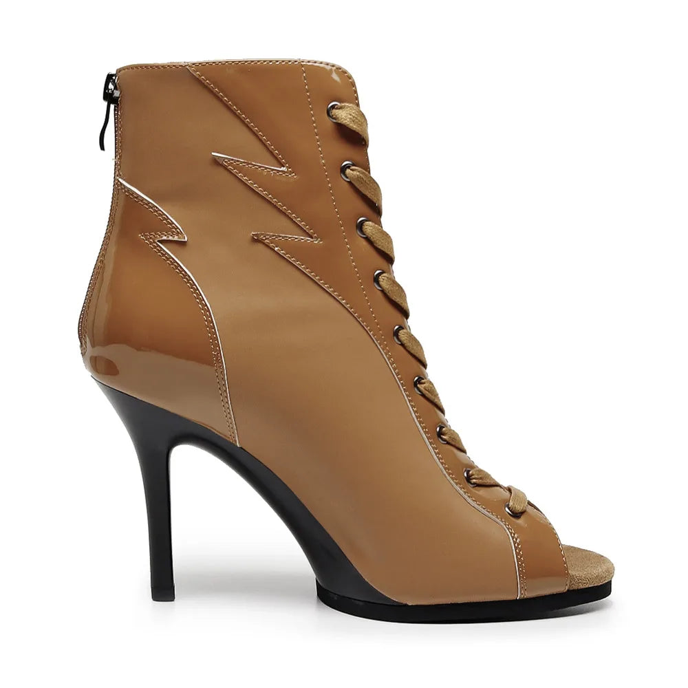 Black High Women Heels Trend Stilettos Jazz Dance Woman Shoes Latin Dancing Street Sexy Stilettos Booties Plus Size