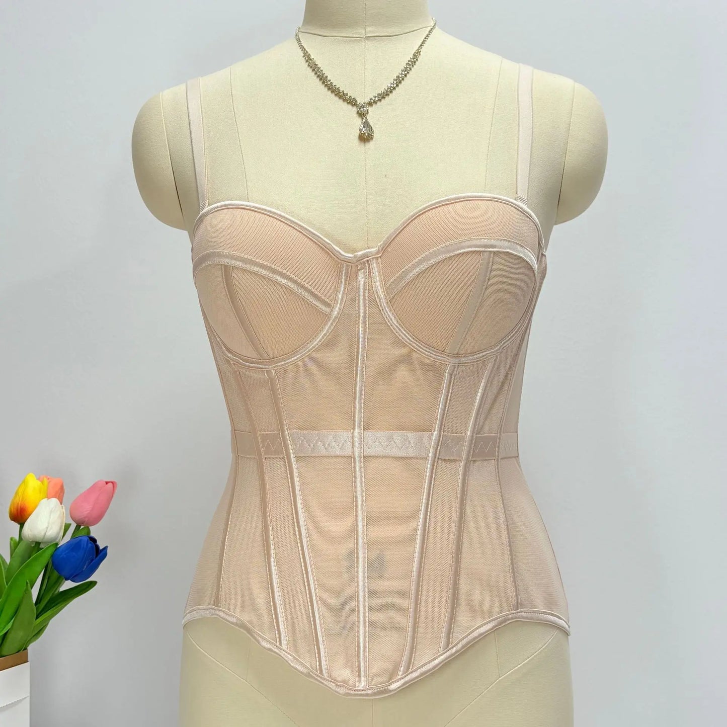 Floral Lace Lady Bustier Elegant Shaping Sexy Lace Women Corset Girls Slim Evening Wear Crops Lady Short Sweet Body Shaper Top