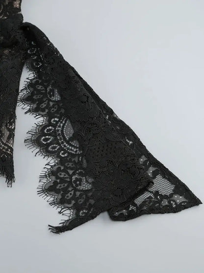 TARUXY Sexy Lace See-through Patchwork Corset Dress Female Bodycon Elegant Party MIrrgualr Mini Dress Women Tube Top Dress New