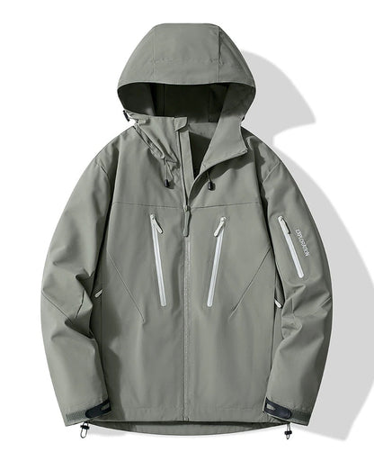 JNLN Unisex Rain Coat Hiking Camping Trekking Mountaineering Waterproof Jackets Men Women Outdoor Sporty Windproof Windbreaker