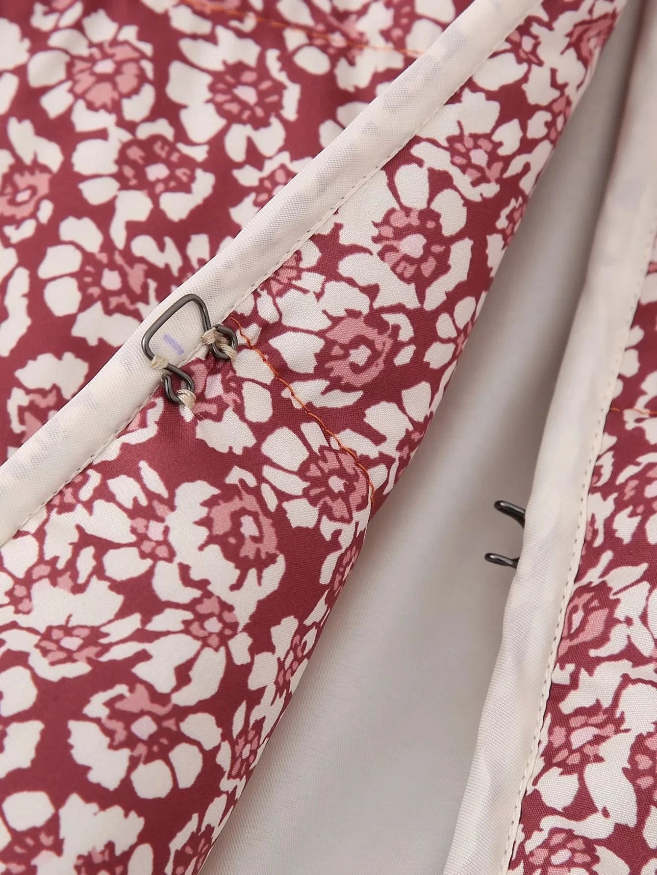 HH Floral Print Jacket For Women Autumn Quilted Reversible Cotton Coat Cardigan Long Sleeve Jackets Elegant Woman Streetwear