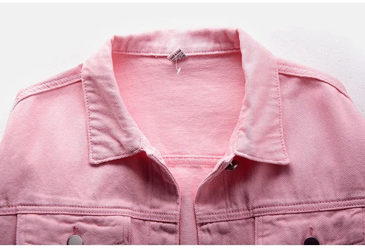 Classic Denim Jacket Women Jeans 2023 Jean Boyfriend Jackets for Women Oversize Loose Coat Veste Femme Purple White Yellow Mujer