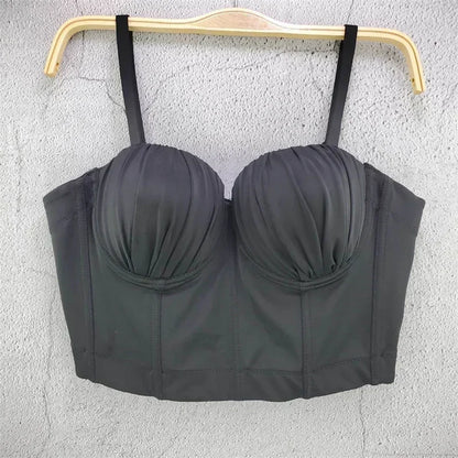 Visivane Sexy Club Cropped Shirt Woman Clothes Camis Shaper Tank Top Women Corset Blusas Roupas Femininas Bra Ladies Tops y2k