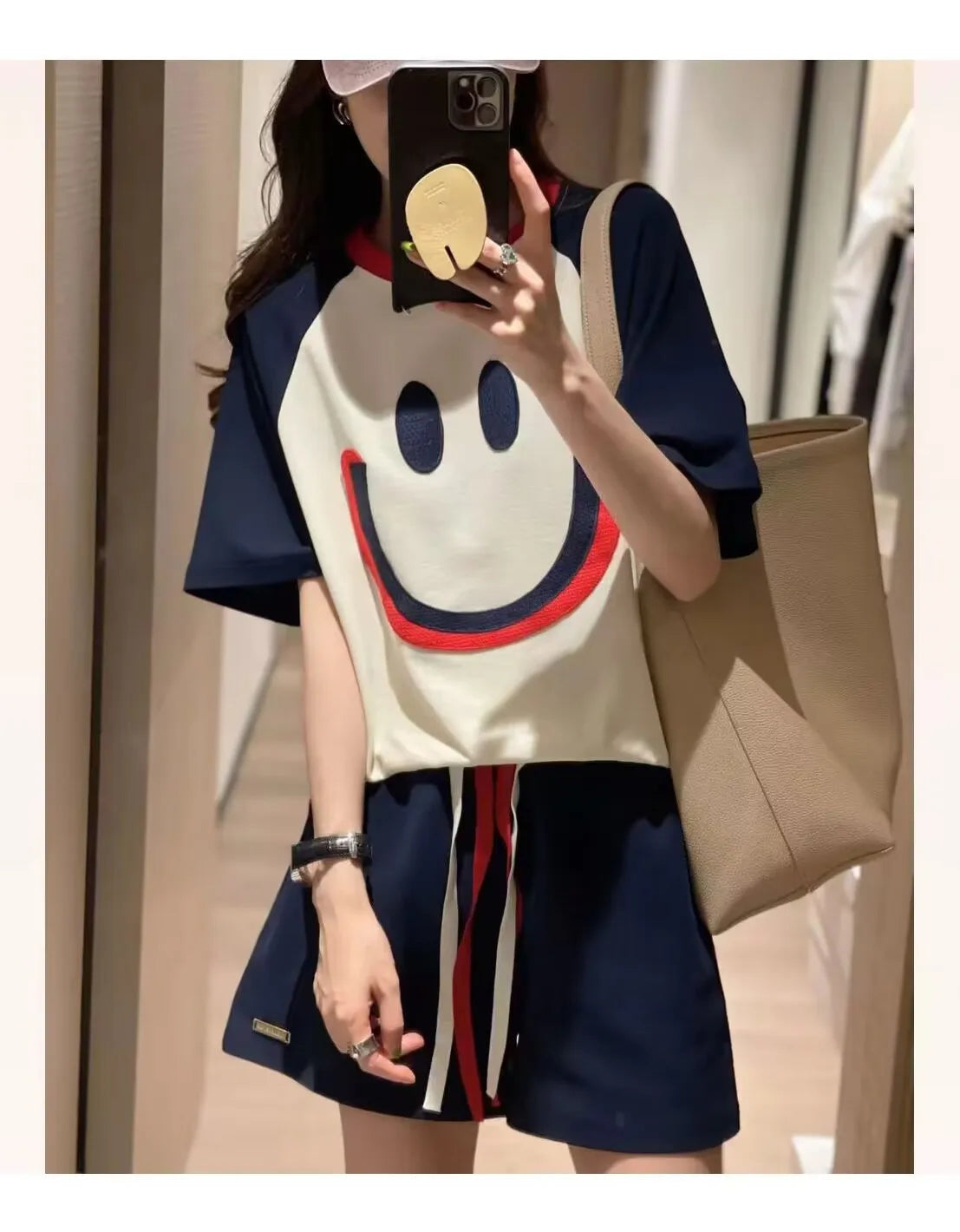 Summer 2023 plus Size Women's Fashionable Soft Style Meat Covering Two-Piece Set Street Style Cute Casual Sportswear Ensemble