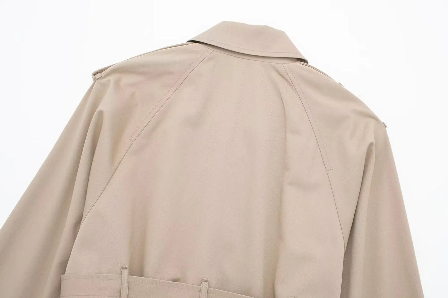 HH 2025 Women Belt Cropped Trench Spring Jacket Vintage Streetwear Double Breasted Long Sleeve Top Female Coat Outfits
