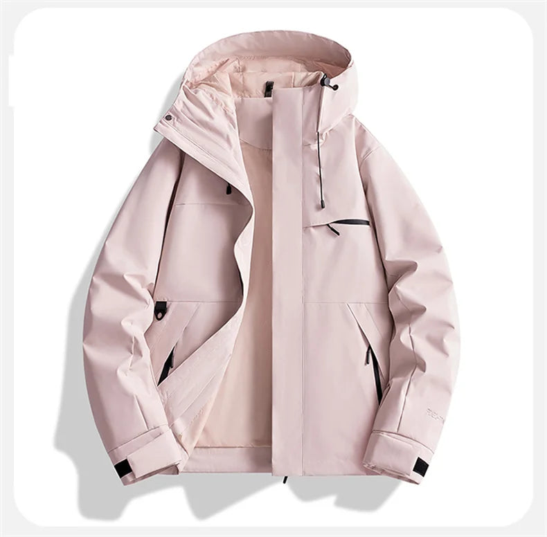 Spring Fall Waterproof Hiking Jacket Women Hooded Hunting Running Trekking Fishing Jackets Outdoor Ride Climbing Windbreaker