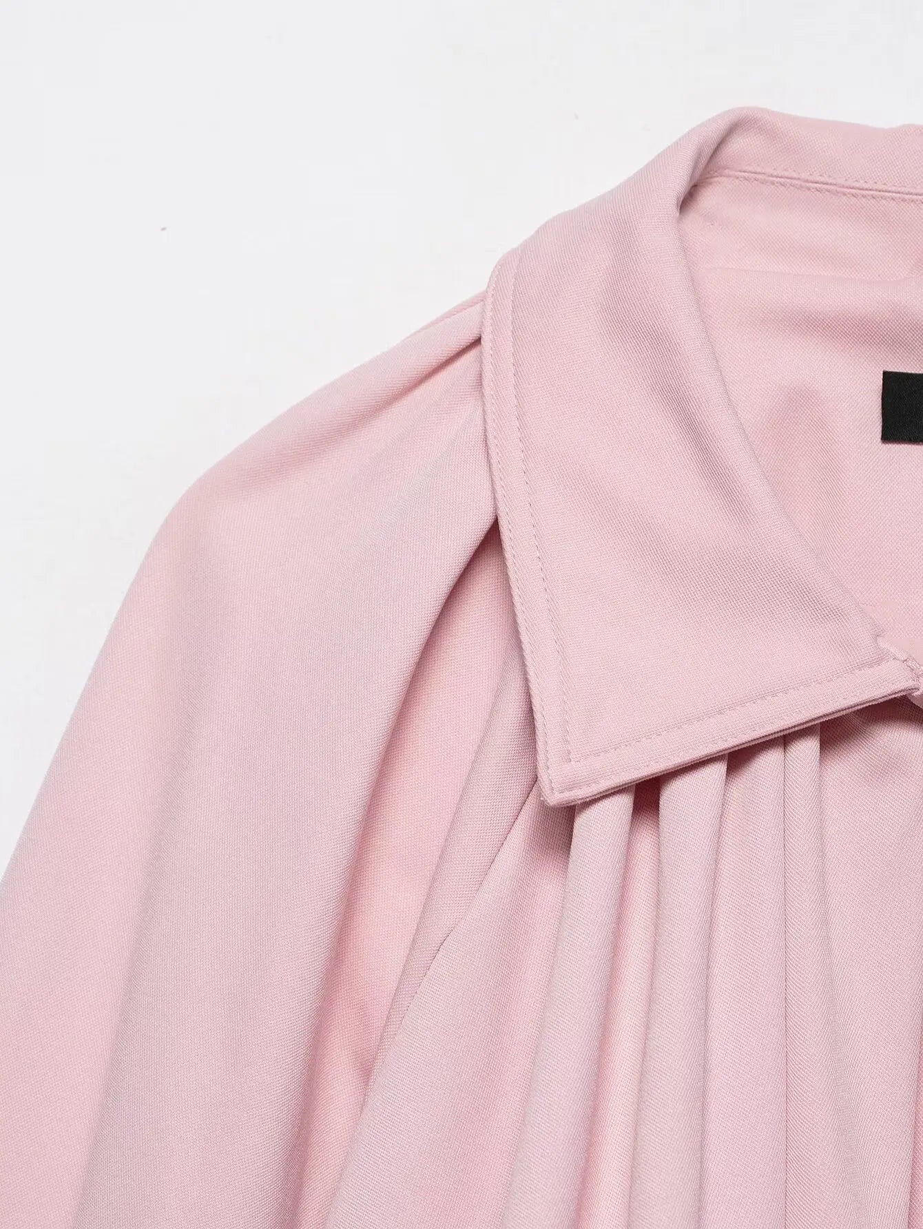 NLZGMSJ Women Bomber Jacket 2026 Spring Ball Sleeve Folds Zipper Loose Coat Female Casual Oversize Top Y2K
