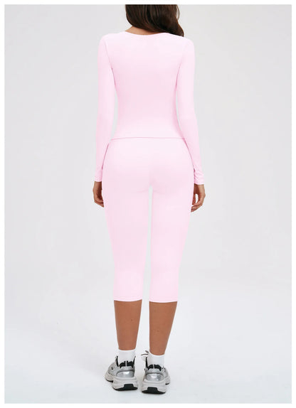 2PCS Gym Tracksuits Yoga Set Female Fitness Suit Deep V Yoga Bra Athletic Wear Women High Waist Workout Flared pants Sports Suit