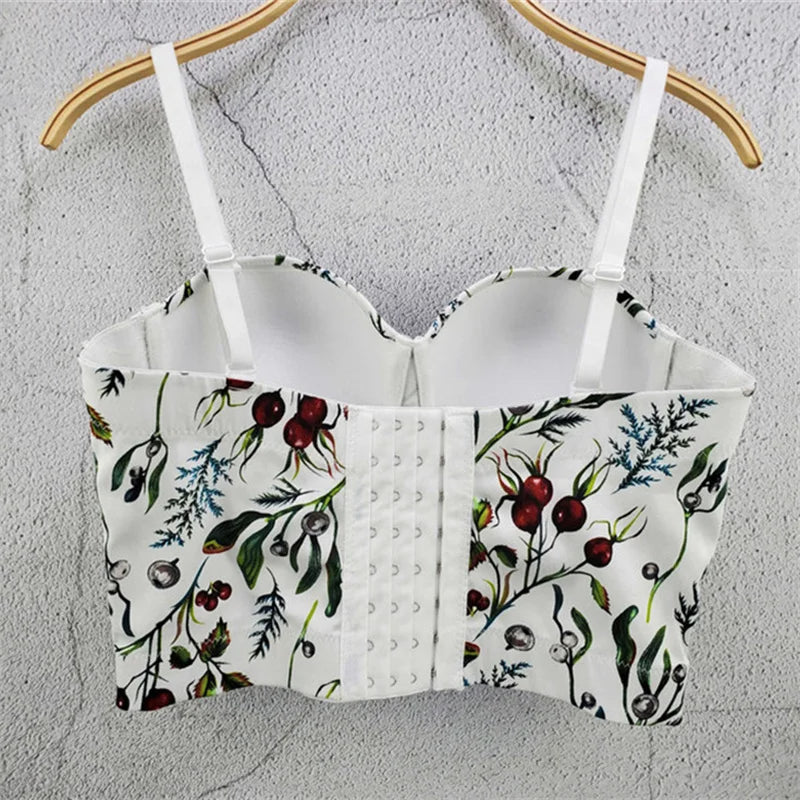 Visivane Sexy Club Cropped Shirt Woman Clothes Camis Shaper Tank Top Women Corset Blusas Roupas Femininas Bra Ladies Tops y2k