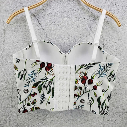 Visivane Sexy Club Cropped Shirt Woman Clothes Camis Shaper Tank Top Women Corset Blusas Roupas Femininas Bra Ladies Tops y2k