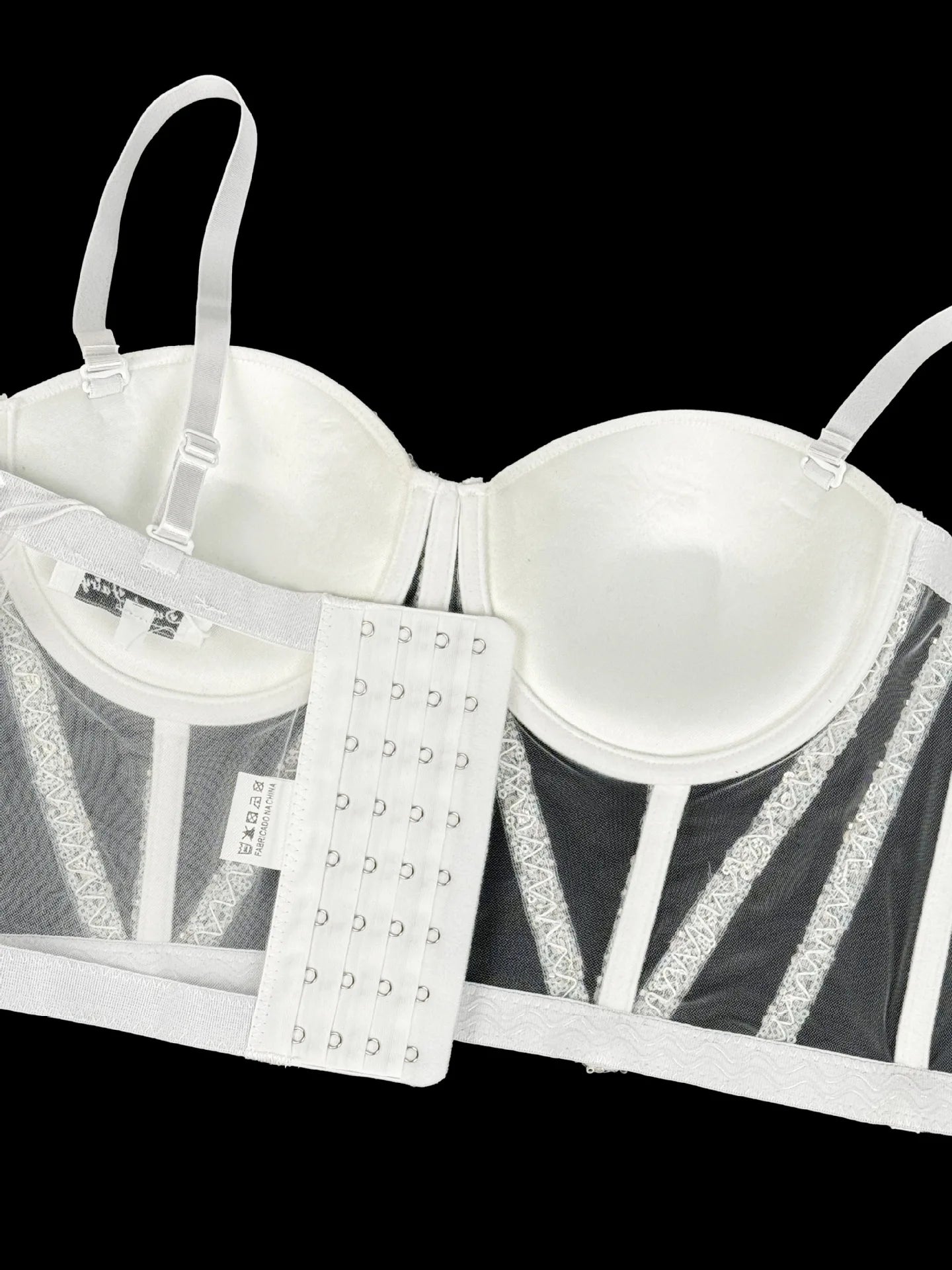 Rhinestones Female Corset Top Women Camis Nightclub Pearls Short Chest Binder Sexy Camisole Mujer Lingerie Tube Bra Debardeur