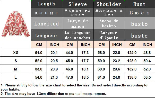 HH Floral Print Jacket For Women Autumn Quilted Reversible Cotton Coat Cardigan Long Sleeve Jackets Elegant Woman Streetwear