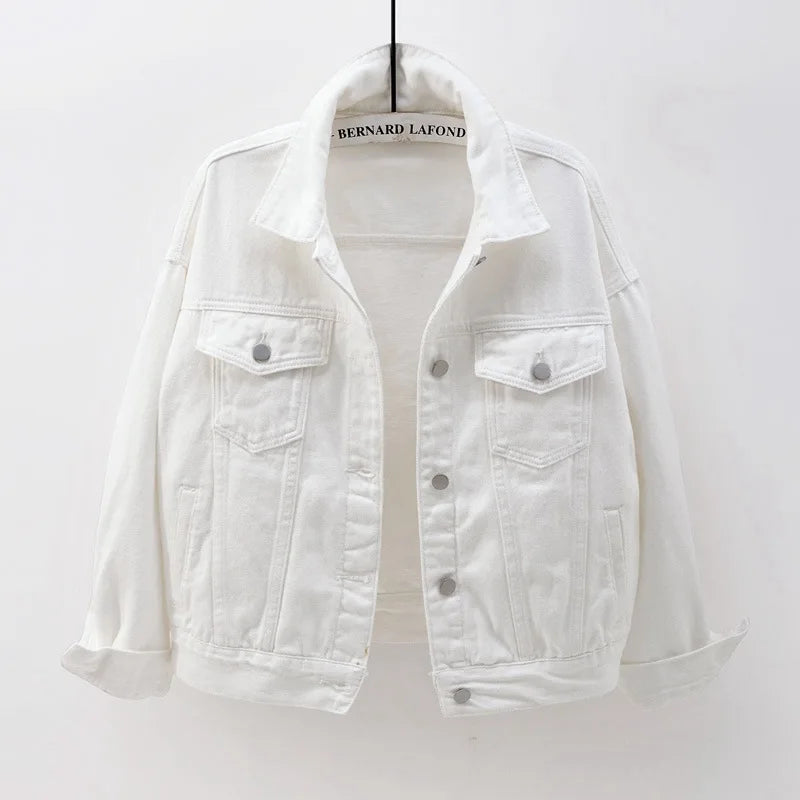 Classic Denim Jacket Women Jeans 2023 Jean Boyfriend Jackets for Women Oversize Loose Coat Veste Femme Purple White Yellow Mujer