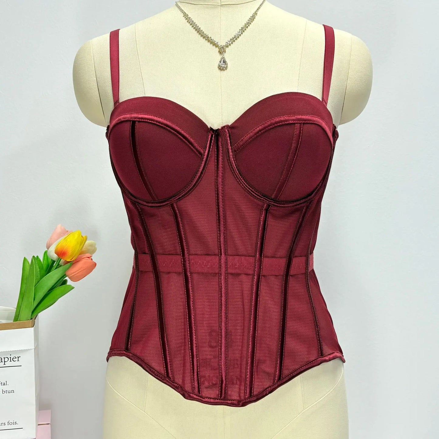 Floral Lace Lady Bustier Elegant Shaping Sexy Lace Women Corset Girls Slim Evening Wear Crops Lady Short Sweet Body Shaper Top