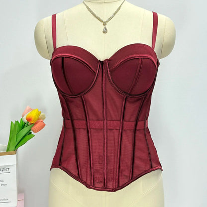 Floral Lace Lady Bustier Elegant Shaping Sexy Lace Women Corset Girls Slim Evening Wear Crops Lady Short Sweet Body Shaper Top