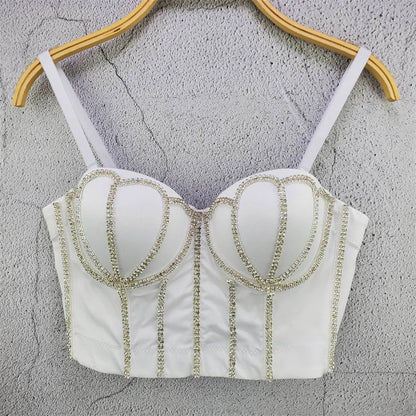 Sexy Club Shaper Ladies Crop Tops Fashion Streetwear Summer Shirt Woman Clothing Blusas Tank Top Women Corset Camis Ropa Mujer