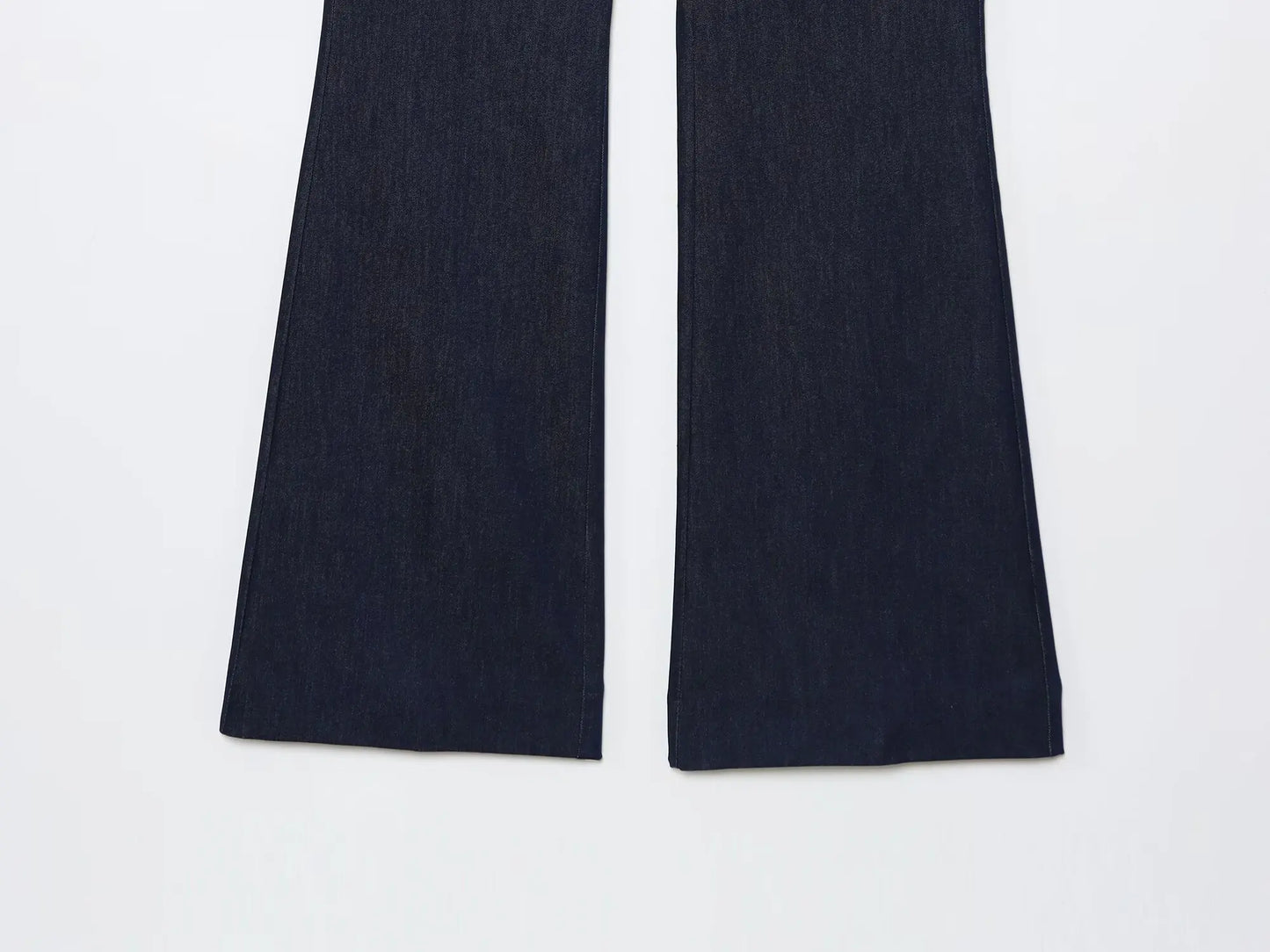 HH Women Summer Sexy Tube Top Zipper Sleeveless Short Top+Mid-Waist High Street Casual Trousers Fashion Denim 2-Piece Set