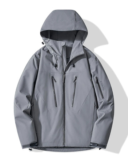 JNLN Unisex Rain Coat Hiking Camping Trekking Mountaineering Waterproof Jackets Men Women Outdoor Sporty Windproof Windbreaker