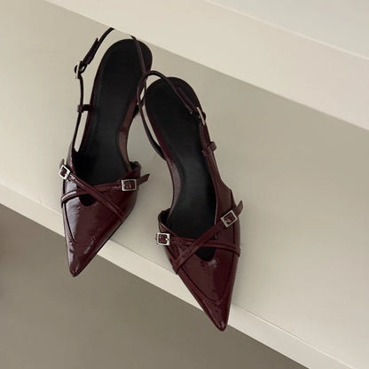 2026Summer New Luxury Women's Sandals Fashionable Color Block Stiletto Sandals Elegant Dress Party Open-Heel Women's High Heels