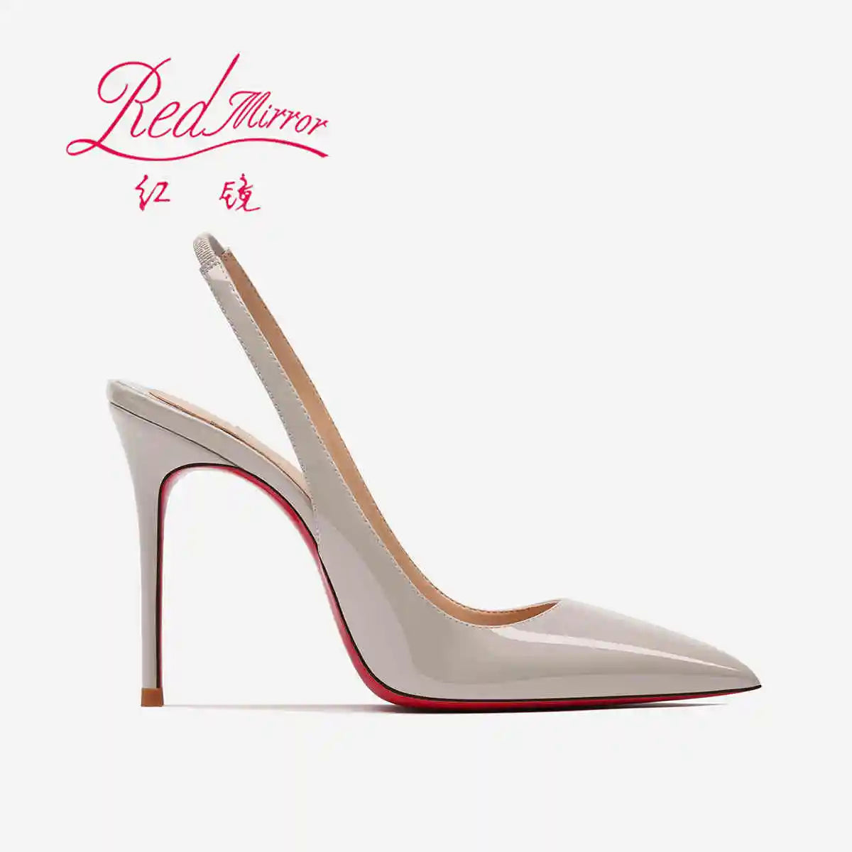 Heeled sandals Red Shiny Bottoms Naked color luxury Hollow 2025 New Elegant High Heels Sexy Slingbacks Ladies Shoes Women shoes
