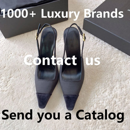 Luxury Pointed Sandals Burgundy Designer Large Size Fashion Pointed Sandals Temperament with French Women's Shoes