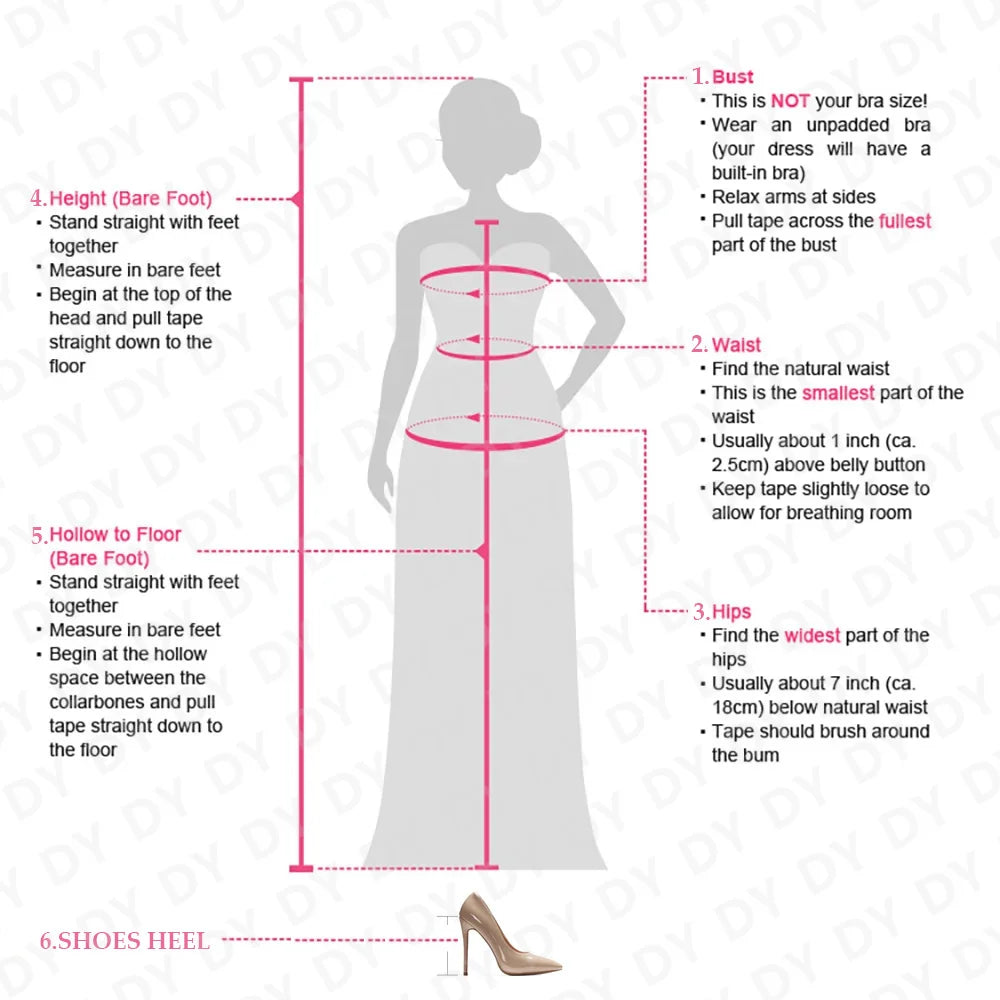DY Elegant Pink Jacquard Strapless A-line Evening Dress Floor Length Customsied Prom Gowns Formal Occasion Vestido