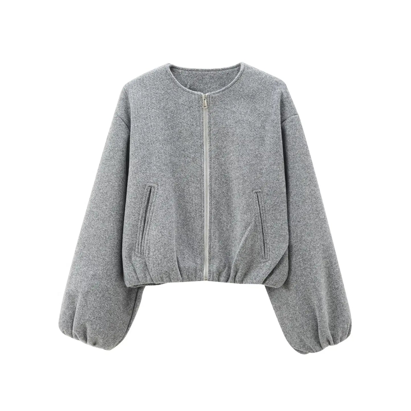 MUJER 2025 Fleece Bomber Jackets for Women Soft Zipper Woman's Sports Jacket Long Sleeve Cropped Jacket Women Coats Outerwears