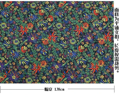 Yarn-dyed Jacquard Fabric Autumn Winter Flower Dress Suit Jacket Clothing European Brand Fashion Design Diy Sewing Cloth