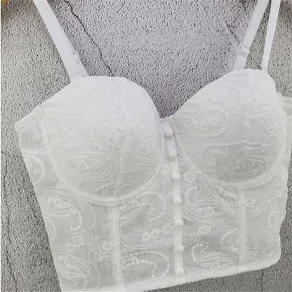 Visivane Sexy Club Cropped Shirt Woman Clothes Camis Shaper Tank Top Women Corset Blusas Roupas Femininas Bra Ladies Tops y2k
