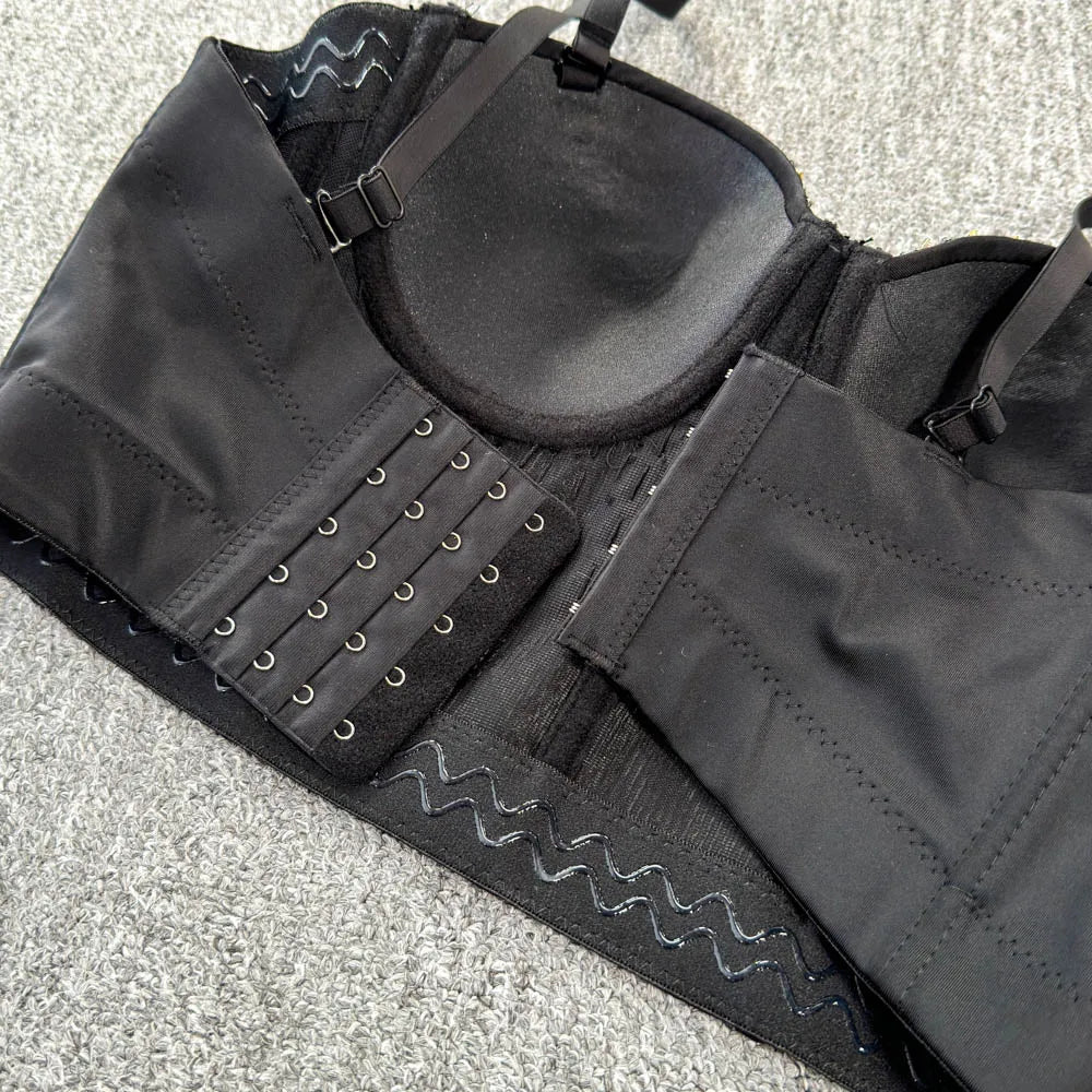 Sexy Club Dancing Csole Diamond Embellied ort Vest Inner Wear Outerwear Trendy Fibone Bra Top Women's Vest