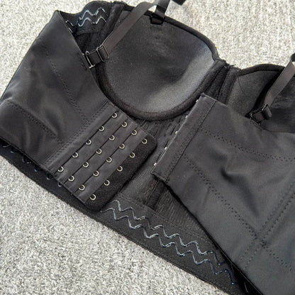 Sexy Club Dancing Csole Diamond Embellied ort Vest Inner Wear Outerwear Trendy Fibone Bra Top Women's Vest