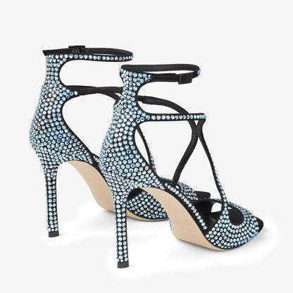 2026Ladies' Summer New Fashionable High-heeled Open Toed Sandals Square Toe Party Sexy 34-43Large Women's Shoes