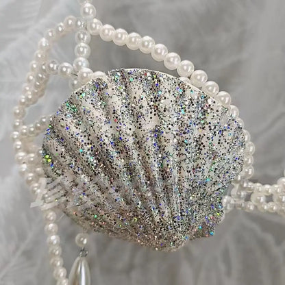 New Handmade Mermaid Bra Size Adjustable Glitter Natural Shell Bra Ocean Theme Party Pearls Sexy Corset