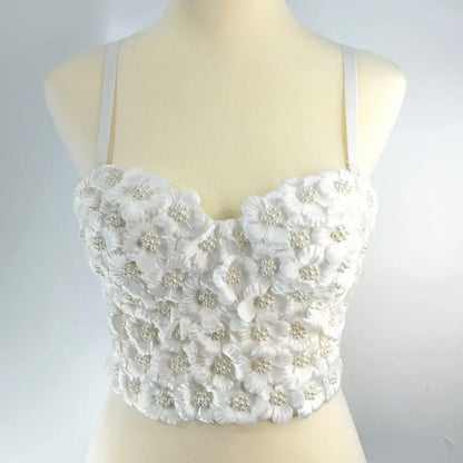 Women Tank Tops Sexy Sequined Diamond Bra Woman Clothes Push Up Bustier Club y2k Crop Top Party Ladies Corset Blusas Ropa Mujer