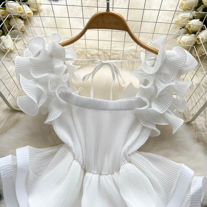 Sexy Drawstring Casual Blouses for Women Almighty Summer Short Sleeve Solid Colours Femme Shirts Tops Chic Ruffles Woman Blusas