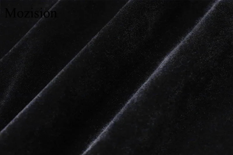 Mozision Strapless Backless Sexy Mini Dress Women Fashion With Zipper Off-shoulder Sleeveless A-line Bodycon Club Party Dress