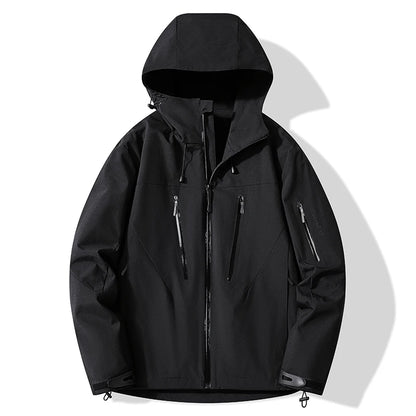 JNLN Unisex Rain Coat Hiking Camping Trekking Mountaineering Waterproof Jackets Men Women Outdoor Sporty Windproof Windbreaker