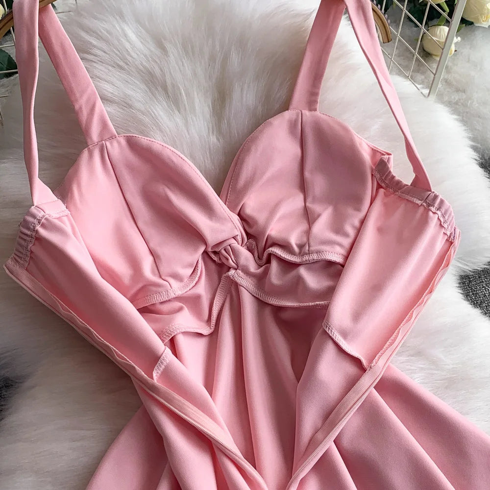 Chic V-neck  Ruched slim off shoulder  A-line High Waist Evening Party dress Women High Street ceremony dresses