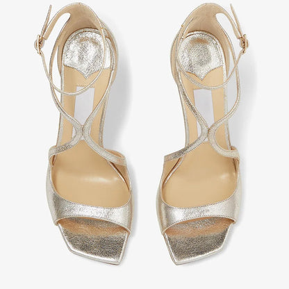 2026Ladies' Summer New Fashionable High-heeled Open Toed Sandals Square Toe Party Sexy 34-43Large Women's Shoes