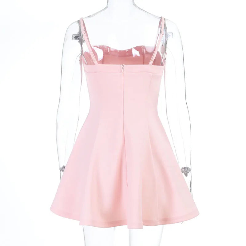 Townlike A-line Ball Gown Dress Women Spaghetti Strap Mini 2026 Spring Summer Dress Backless Nightclub Sexy Party Dresses