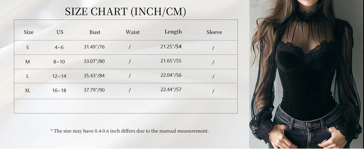 Women's Spring/Fall 2026 New Arrival Elegant Lace-Panel Cutout Bell-Sleeve Tie-Waist Top Everyday Lace-Panel Design
