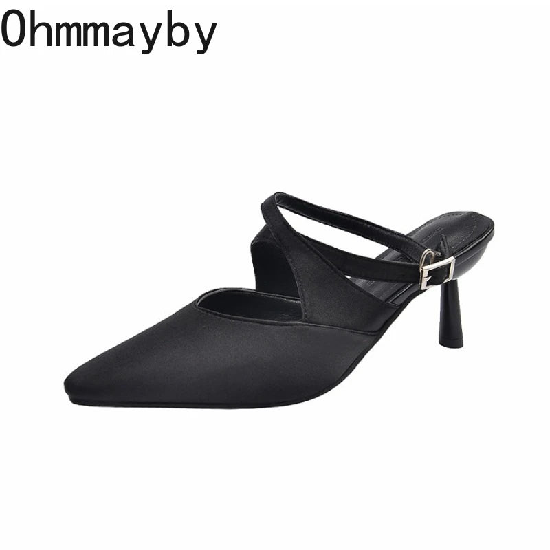 Designer Luxury Summer High Heel Women Sandals Fashion Cross Ankle Strap Singbacks Pumps Elegant Party Dancing Female Sandalias