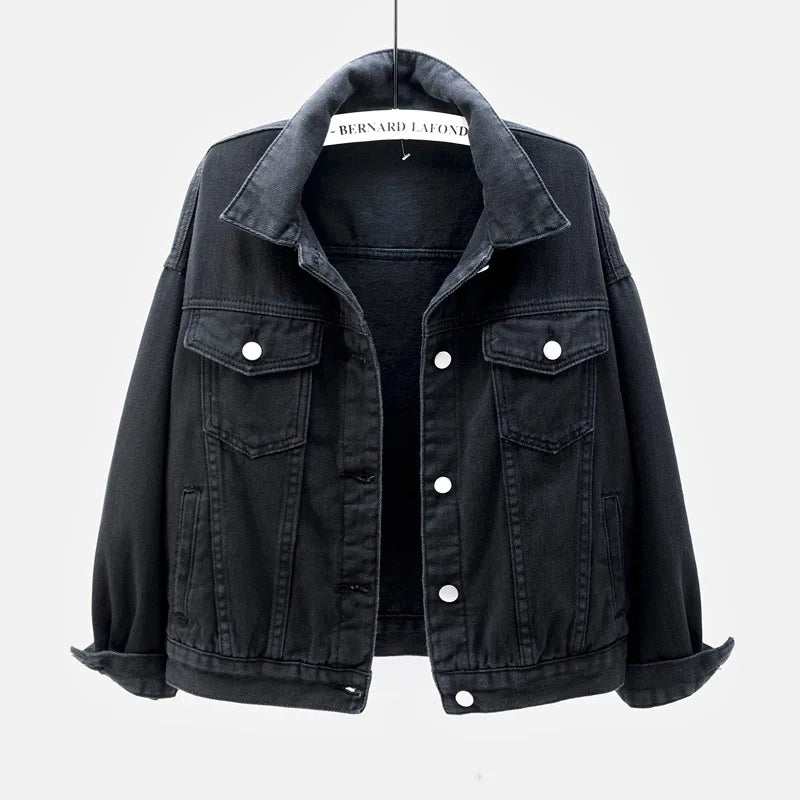 Classic Denim Jacket Women Jeans 2023 Jean Boyfriend Jackets for Women Oversize Loose Coat Veste Femme Purple White Yellow Mujer