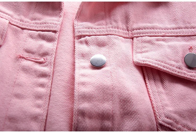 Classic Denim Jacket Women Jeans 2023 Jean Boyfriend Jackets for Women Oversize Loose Coat Veste Femme Purple White Yellow Mujer