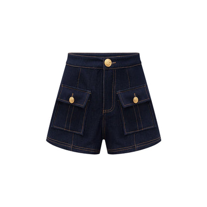 Denim suit spring and summer tops for women 2026 new style simple and elegant high-end denim fashionable style vest
