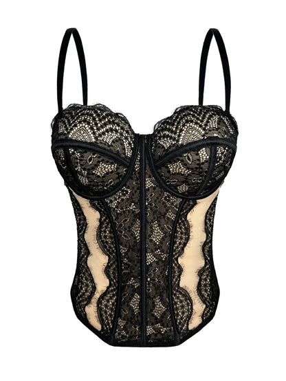 Floral Lace Lady Bustier Elegant Shaping Sexy Lace Women Corset Girls Slim Evening Wear Crops Lady Short Sweet Body Shaper Top