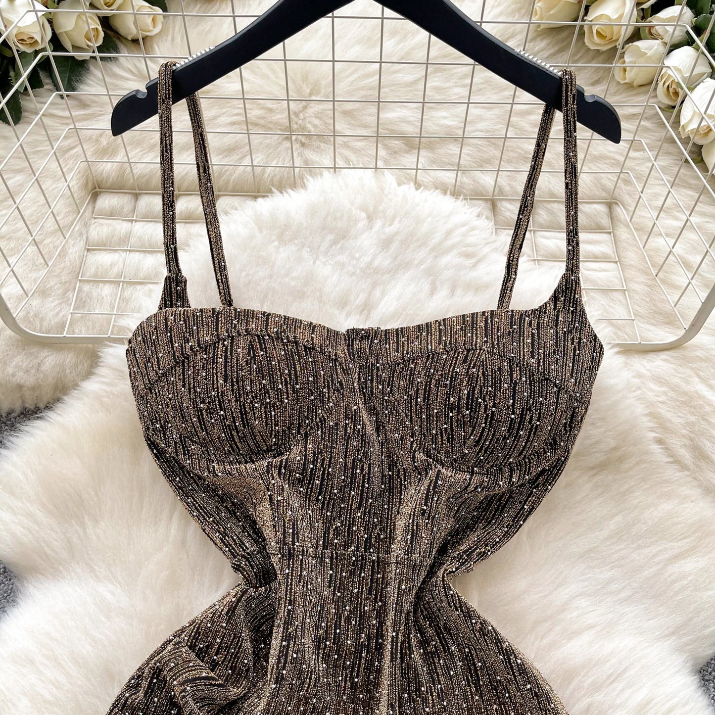 Sexy sleeveless glitter Backless Off Shoulder Fashion Birthday Party Evening Vestido Women Goth Slim Summer Hip Wrap Dress