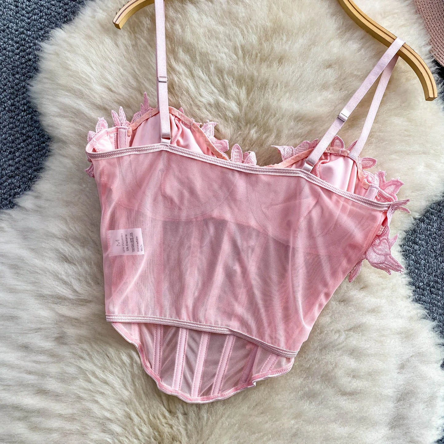 Slimming Floral Lace Crop Top Women's Summer Fashion Fishbone Design Strap Vest Breathable Short Style Sexy European Style