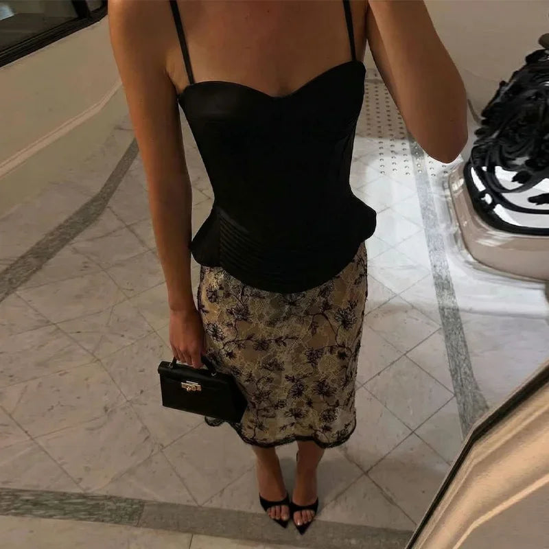 Sexy Backless Bandage Vest Women Fashion Solid Slim Sleeveless Single Breasted Sling Tops Female 2026 Spring Summer Lady Top